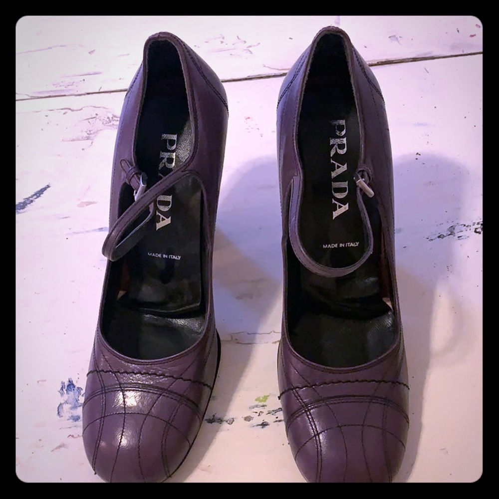 Purple vintage Prada shoes